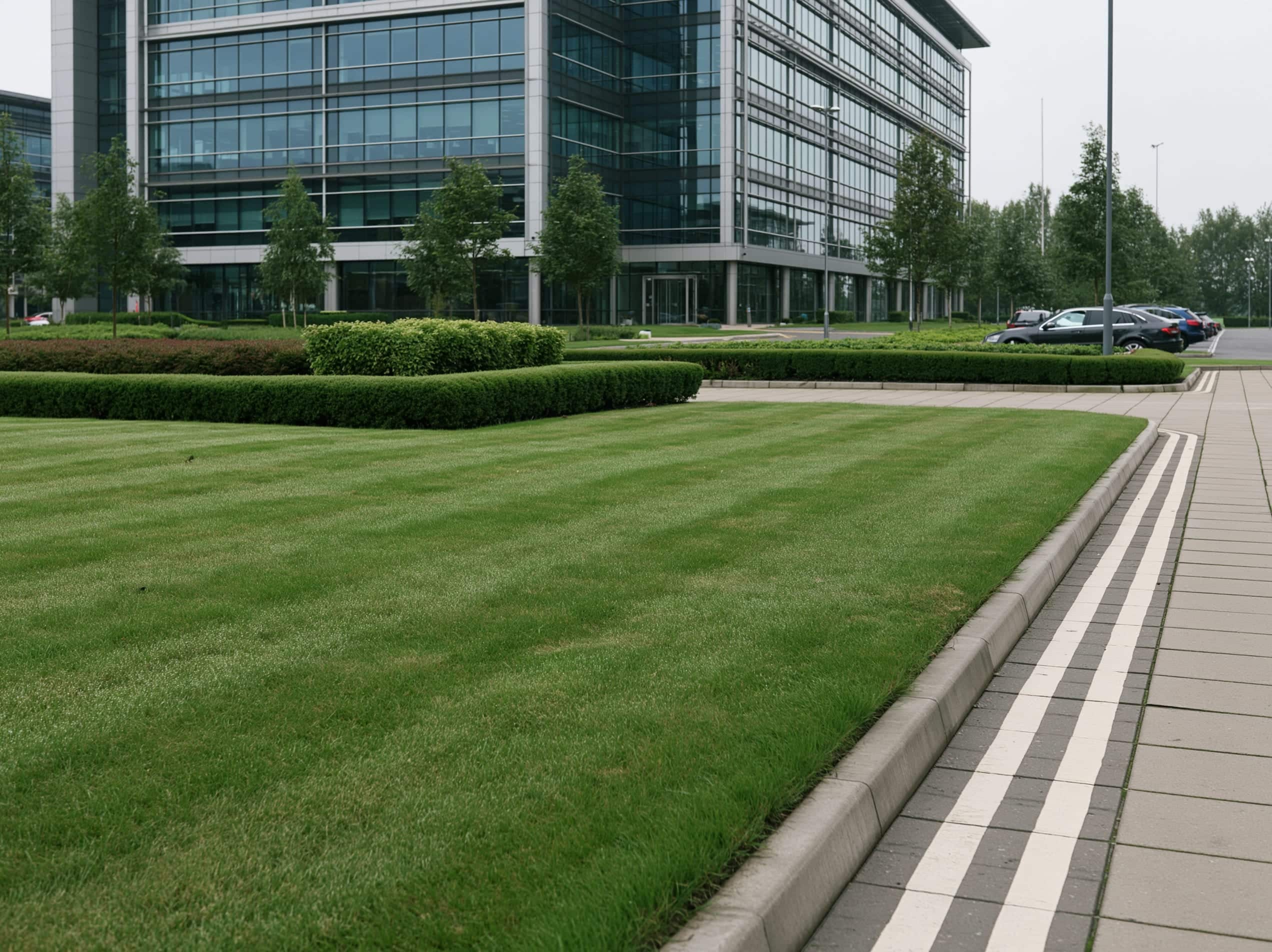 Professional grounds at a UK corporate HQ